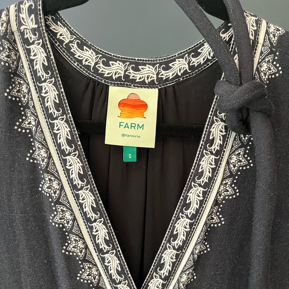 FARM Rio Black & White Paisley Maxi Dress - Picture 5 of 14